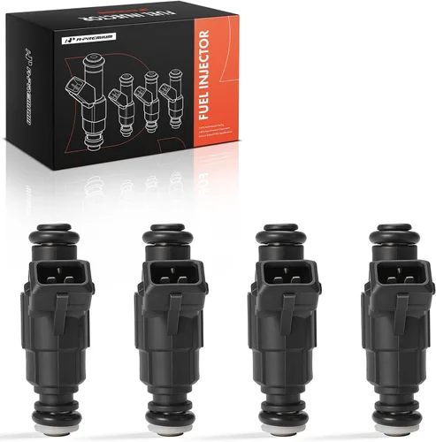 Vista 10 de A-Premium Inyectores de combustible compatibles con Audi TT 00-06 y Seat Leon 01-06, Toledo 2003 y VW Beetle 00-01, Golf 03-06, compatibles