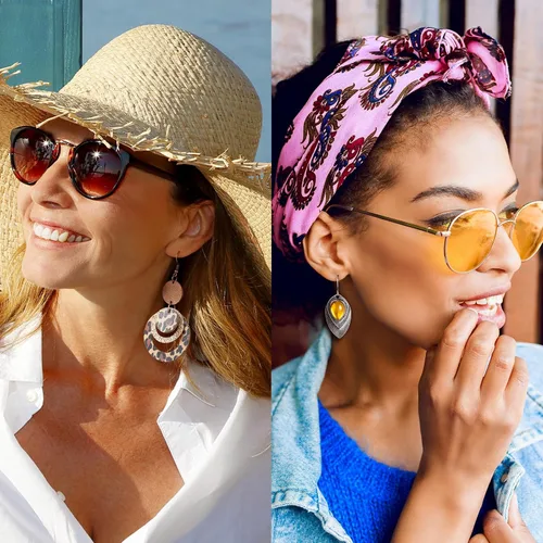 Vista 2 de 16 pares de aretes boho para mujer