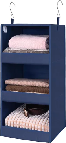 Vista 12 de GRANNY SAYS Organizador Colgante de 6 Estantes para Closet, Separable en 2 Paquetes de 3 Estantes Colgantes, Organizador Colgante para Dormitorio, 6