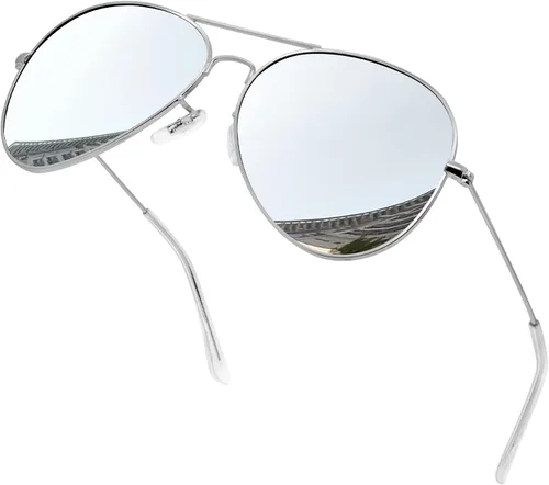 Vista 14 de KANASTAL Aviator Sunglasses Men Women Military Polarized Sunglasses UV400 Negro/Negro