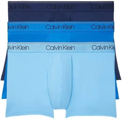 Vista 22 de Calvin Klein Ropa interior de microfibra elástica para hombre, paquete de 3 troncos 3 Negro