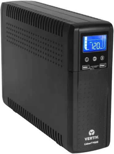Vista 9 de Vertiv PSA6E-600LVT 600VA y 360W PowerUPS 200 Essential 120V Line Interactive Desktop UPS