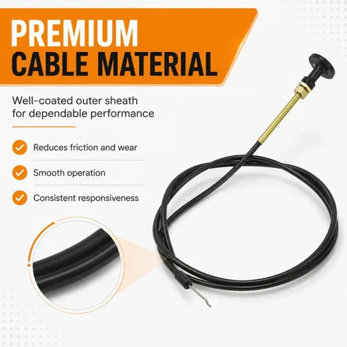 Vista 5 de 1-603336 1603336 Cable de estrangulador de control para cortacésped Toro Exmark Zero Turn Z Master 1603336 290-799-A 290-799 for Toro and for