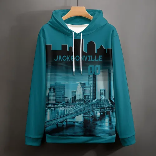 Vista 49 de Custom Football Hoodies City Night Skyline Personalized Sweatshirt Name Number Fan Gift Pullover for Men Women Youth