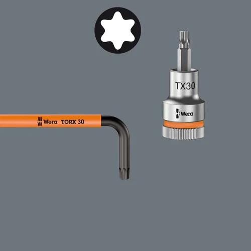 Vista 5 de Wera 05024179001 Juego de llaves Torx L-Key Set 967 Sl/9 con función de retención, MULTI