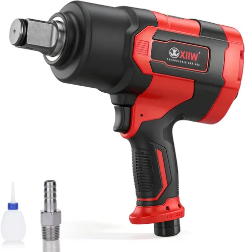 Vista 16 de XIIW Llave de impacto angular de 1/2 pulgada, par máximo de 910 pies-libras, diseño compacto y ligero de 3.63 lb, pistola de aire de impacto mini