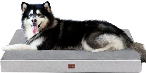 Vista 23 de EHEYCIGA Cama ortopédica impermeable para perros de 35 x 23 pulgadas, cama de espuma viscoelástica para perros de tamaño grande, alfombrilla lavable
