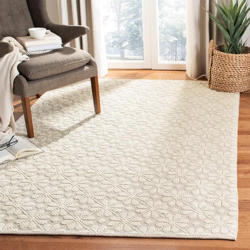 Vista 27 de SAFAVIEH Vermont Collection - Alfombra de pasillo, 2 pies 3 pulgadas x 6 pies, color marfil, lana hecha a mano, ideal para zonas de alto tráfico