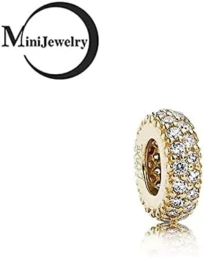 Vista 2 de MiniJewelry Dijes espaciadores de piedras natales CZ para pulseras collares colgantes azul rojo morado verde dorado rosa regalo para mujeres y niñas
