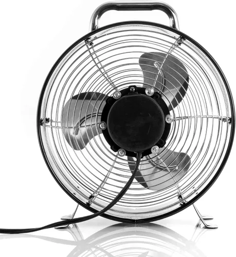 Vista 4 de Vie Air Ventilador de tambor de metal duradero de doble velocidad potente y silencioso de alta velocidad, 12 pulgadas de ancho