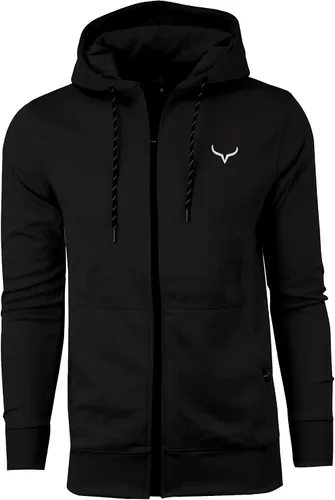 Vista 2 de Sudadera deportiva con capucha y cremallera completa para hombre