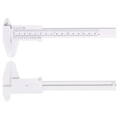 Vista 3 de Ultrassist Pinza Vernier de plástico (2 unidades), mini pinza de plástico de 5.906 in para estudiantes de escuela, herramientas de medición