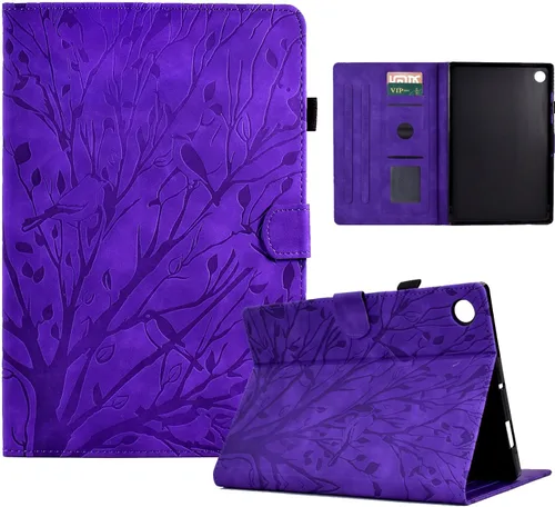 Vista 13 de Funda para Samsung Galaxy Tab A8 de 10.5 pulgadas modelo 2022 (SM-X200/X205/X207), función de encendido y apagado automático, cubierta plegable