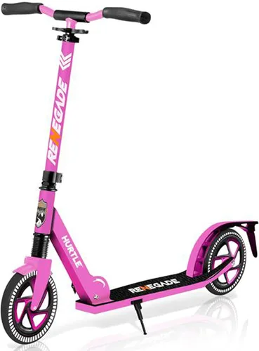 Vista 18 de Hurtle Renegade Kick Scooter for Kids, Teenagers & Adults - 2-Wheel Folding Scooter with Adjustable T-Bar Handlebar - Alloy Anti-Slip Deck