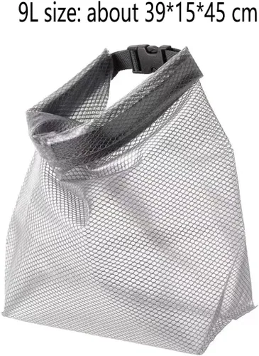Vista 2 de Bolsa seca impermeable para deportes, bolsa de almacenamiento transparente con parte superior enrollable, adecuada para viajes, natación, kayak