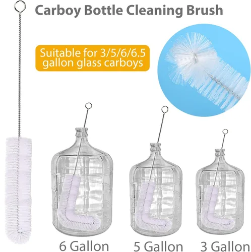 Vista 4 de Paquete de 2 Cepillos para Garrafón de 28 pulgadas, Cepillo de Limpieza para Garrafón, Cepillo para Botellas de Garrafón, Cepillos para Garrafón