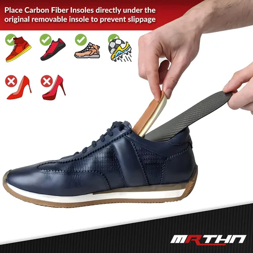 Vista 6 de Plantilla de fibra de carbono para hombres y mujeres, inserto de placa de pie de fibra de carbono, inserto de zapato de fibra de carbono