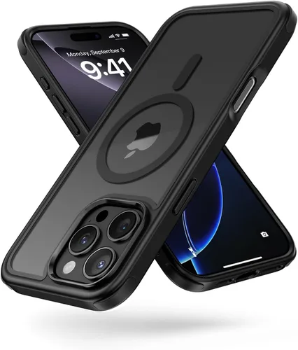 Vista 32 de Mobnano Funda para iPhone 13 Pro, compatible con MagSafe, funda transparente con anillo magnético, diseño multicolor protector a prueba de golpes