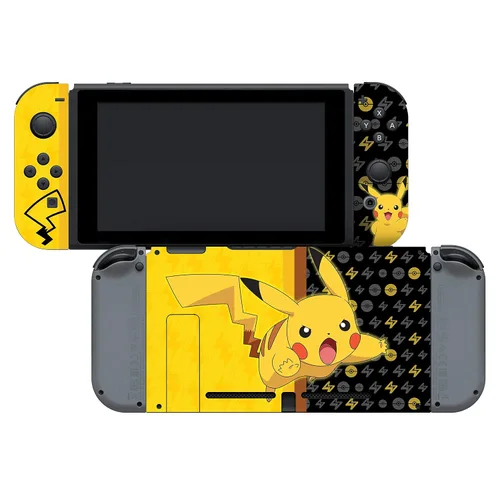 Vista 2 de Controller Gear Nintendo Switch Skin & Screen Protector Set - Pokemon - Pikachu Set 1 - Nintendo Switch