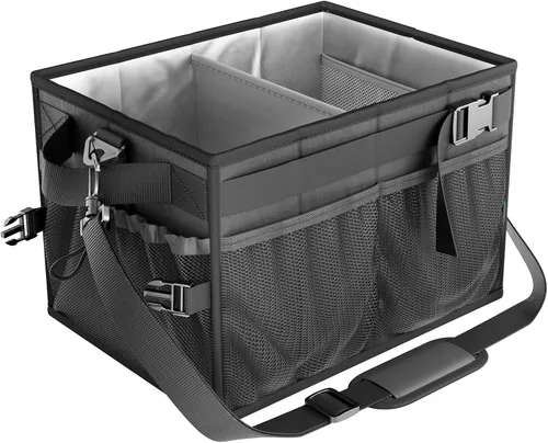 Vista 8 de FANGSUN Organizador para Parrilla, Organizador de Barbacoa con Soporte de Toalla de Papel, Organizador de Parrilla para Picnic para Camping al Aire