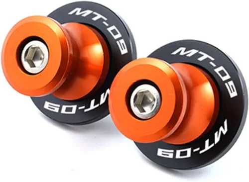 Vista 13 de Carretes de basculante de aluminio CNC de 0.236 in para motocicleta, tornillos deslizantes para Yamaha MT09 MT-09 FZ09 2013-2022 deslizadores