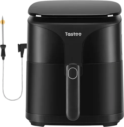 Vista 9 de Forros de freidora de aire Tastee 100 piezas - Diseño para cestas de freidora de aire de 3-6QT, forros de papel desechables absorbentes de aceite