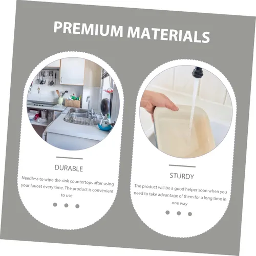 Vista 2 de OSALADI Alfombrilla antiderrames para bañera para fregadero de cocina, soporte de esponja absorbente, lavable, protector de fregadero reutilizable