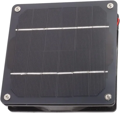 Vista 9 de Solar Powered Exhaust Fan, 5w Solar Panel Powered Fan, Energy Saving Monocrystalline Solar Panel Fan Mini Ventilator for Chicken, Ventilation Fans