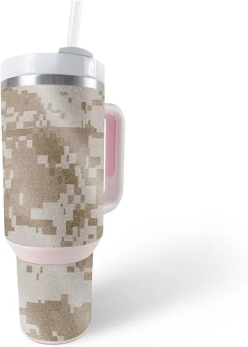 Vista 20 de MightySkins - Vaso con purpurina brillante compatible con Stanley The Quencher H2.0 FlowState de 40 onzas, Crazy Tikis, acabado protector y duradero