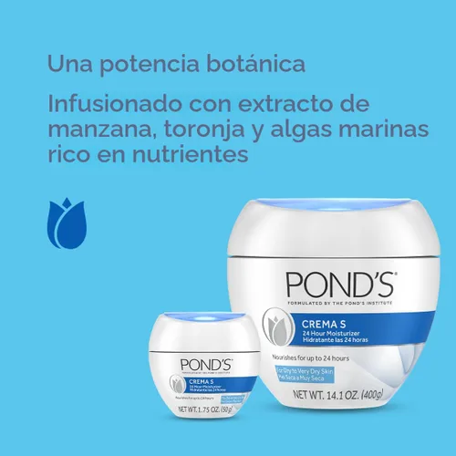 Vista 4 de POND'S Crema Hidratante Nutritiva, Crema S 1.75 oz