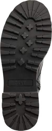 Vista 3 de DKNY Botas de combate de cuero suave con punta de metal para mujer