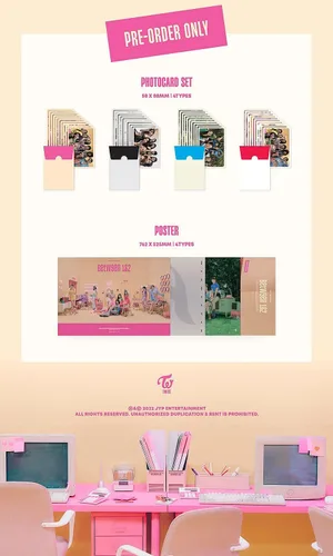 Vista 8 de TWICE - ENTRE 1 y 2 11º mini álbum (versión PATHFINDER)+1ea TWICE Store Gift Card K-POP sellada