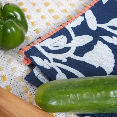 Vista 8 de TARAN LIVING Paños de Cocina y de Té Estampados de Algodón con Barra para Platos, 18 x 28 pulgadas con Ribetes, Juegos de Paños de Cocina de Algodón