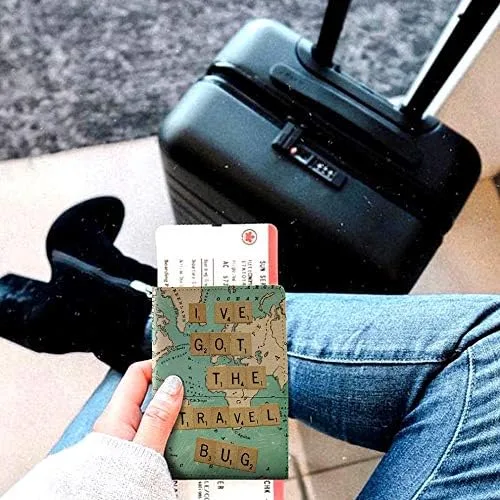 Vista 4 de Handmade Curious Wanderlust Collection Funda de pasaporte personalizada estampada con tinta de la mejor calidad impresión personalizada gratuita