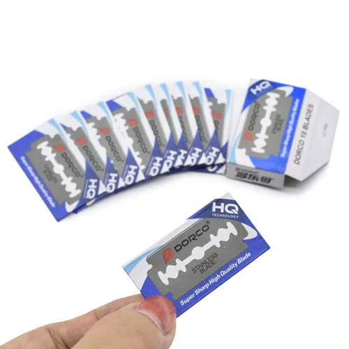 Vista 5 de Dorco Platinum ST300 - Cuchillas de afeitar de acero inoxidable, paquete de 10 hojas