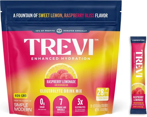 Vista 19 de TREVI Electrolytes Powder Packets, Sugar Free Hydration, Frost 20 Pack