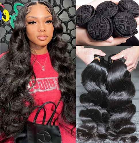 Vista 37 de Paquetes de Cabello Humano de Ondas Profundas （12 14 16 ）12A 100% Sin Procesar Cabello Humano Virgen Brasileño Profundo Rizado Tejido de Cabello