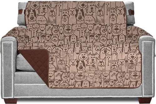 Vista 57 de Sofa Shield - Funda para sofá Loveseat con correa patentada, protector de cojín, funda reversible diseñada en EE. UU. resistente a manchas