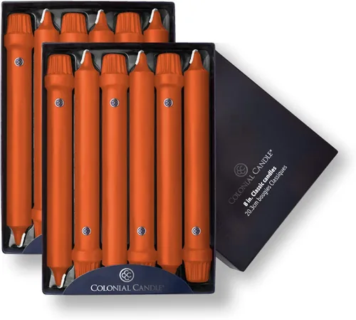 Vista 9 de Colonial Candle Handipt Collection - Vela cónica sin perfume, color blanco, 6 pulgadas, paquete de 12, hasta 4 horas de combustión