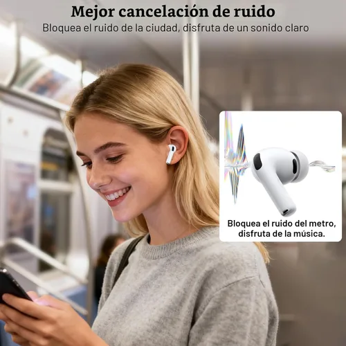Vista 6 de Almohadillas de repuesto para AirPods Pro 3 (5 pares, XXS/XS/S/M/L, blanco)