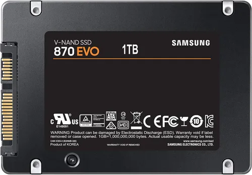 Vista 5 de Samsung SSD 870 EVO SATA III 2.5" 1TB, velocidades de lectura de hasta