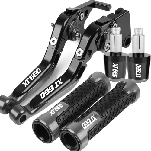 Vista 19 de NIKKHO Palanca de embrague de freno para YA & MAHA XT660 XT660R XT660X Tenere XT 660 2004-2011 Palancas de embrague de freno manija de embrague