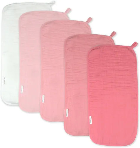 Vista 15 de HonestBaby Paños para eructos multicapa de algodón orgánico para bebés, paquete múltiple, juego de patrones, talla única de EE Paquete de 5 patrones