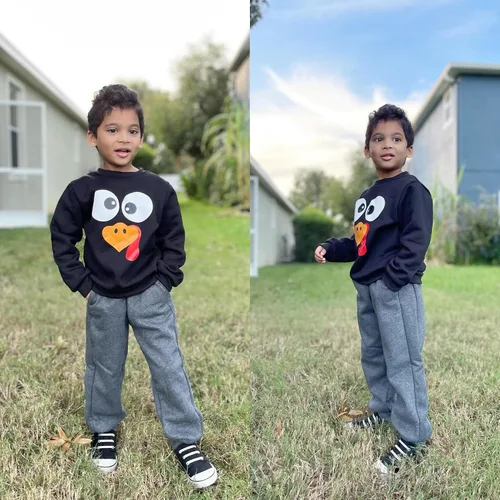 Vista 3 de BIG ELEPHANT Pantalones deportivos con forro polar para niños y niñas, pantalones deportivos de algodón suave para jóvenes, pantalones deportivos