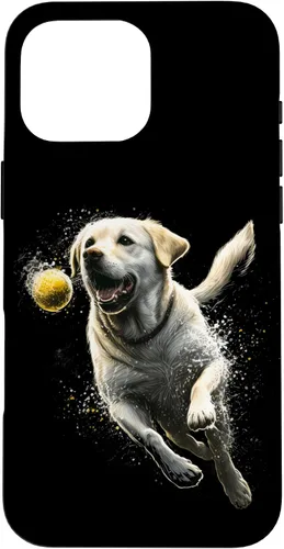 Vista 19 de Yellow Labrador Retriever Chasing a Ball Labrador Retriever Case for iPhone 17