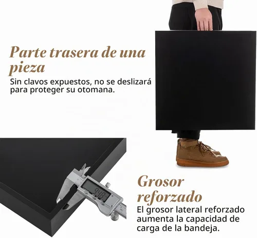 Vista 7 de Hanobe - Bandeja decorativa otomana con asas recortadas, 20 pulgadas