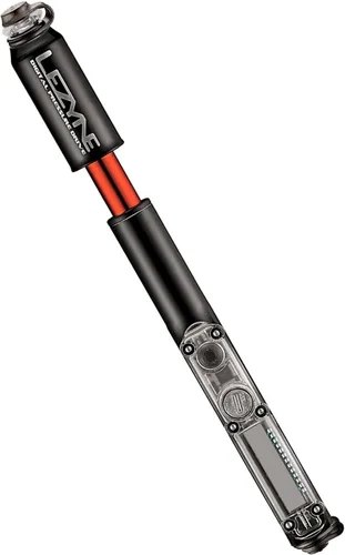 Vista 3 de LEZYNE Bomba de marco de transmisión de presión digital Bomba de bicicleta de alta presión de aluminio mecanizado CNC de 120 PSI con medidor