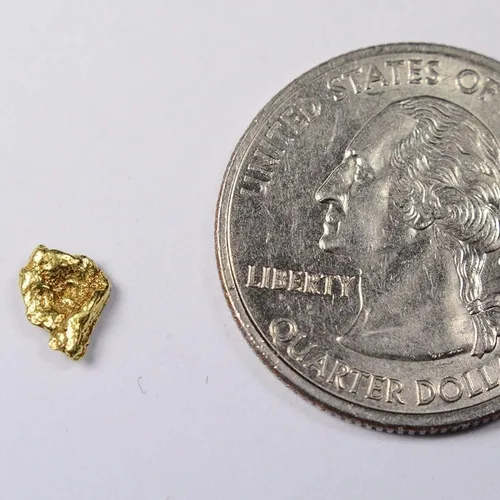 Vista 3 de Alaskan-Yukon BC Gold Rush - Pepita de oro natural, 0.01 oz
