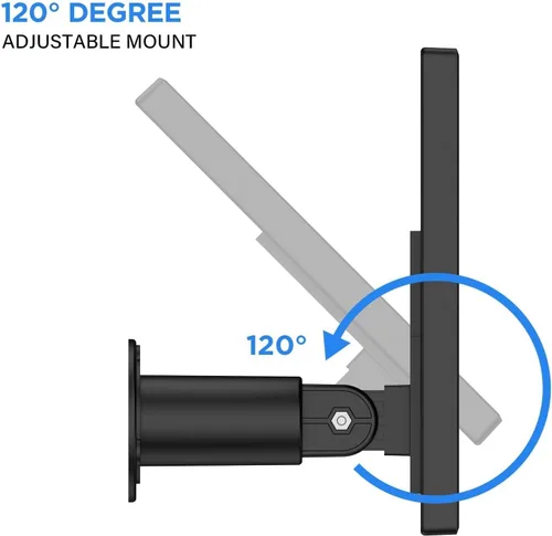 Vista 4 de OLAIKE Panel solar para batería Ring Stick Up Cam y enchufe, cable impermeable de 12 pies, fuente de alimentación continua, no necesita reemplazo