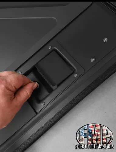 Vista 2 de Humvee Security KIT - Manijas de puerta de bloqueo negro con bloqueo único e interruptor de encendido con llave